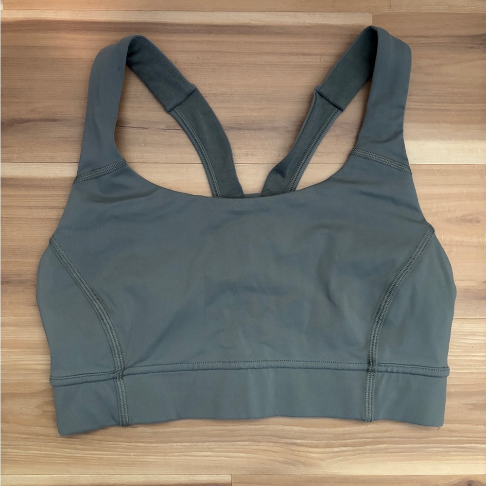 Lululemon Power Through Bra - Grey Sage Size 6